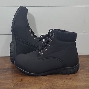 EUC Propet Dani Black Lace Up Ankle Boots Women's sz 8